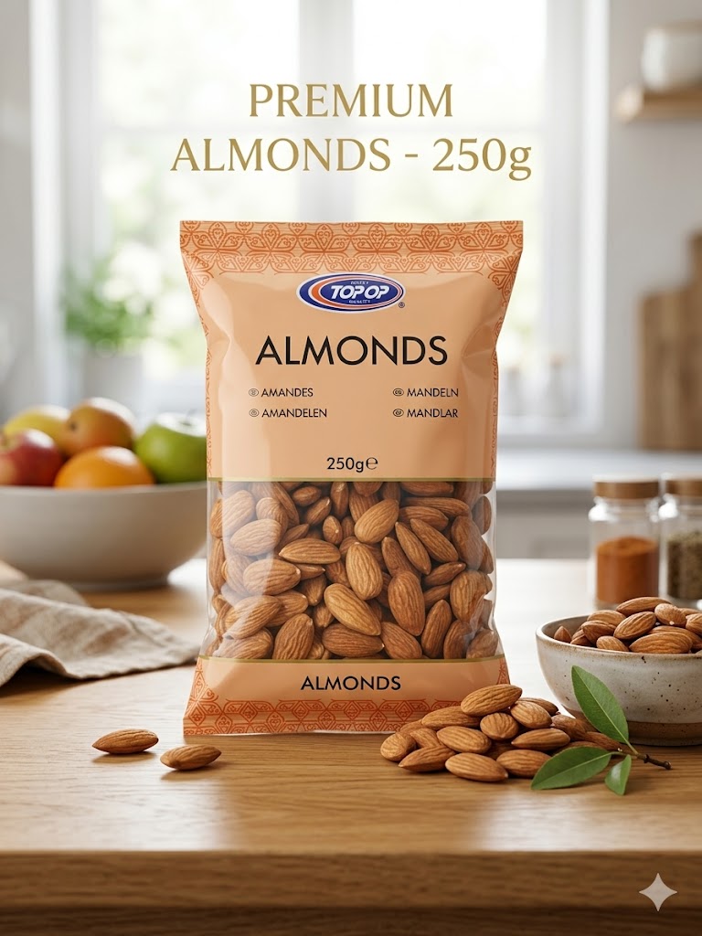 Top Op Premium Whole Almonds - 250g