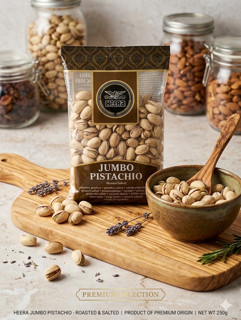 Heera Jumbo Pistachios (Roasted & Salted) - 250g