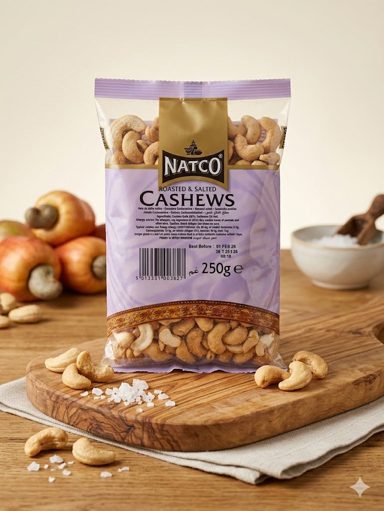 Natco Roasted & Salted Cashews - 250g