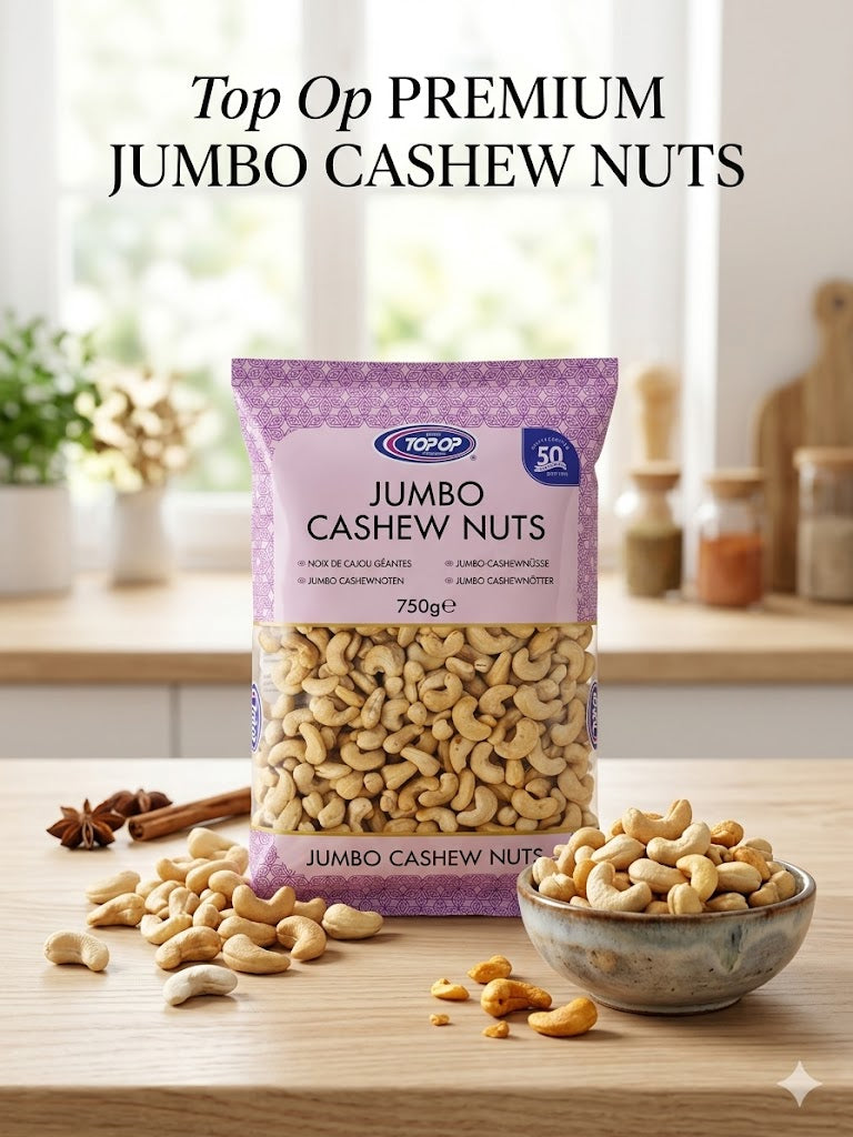 Top Op Premium Jumbo Cashew Nuts - 250g